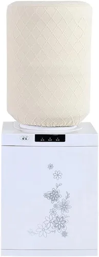Dispensador de agua, cubierta antipolvo, de tela, enfriador de agua, protector de muebles, reutilizable, a prueba de polvo, para 5 galones (beige)