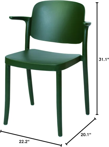 Miniatura 3 de Cherantola COLOS/PIAZZA2 Italia Cerantra Coros/Piazza - Silla 2, color verde