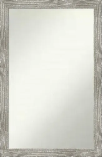 Miniatura 271 de Amanti Art Espejo personalizado, espejo de baño gris plomo a rayas, espejo de pared o espejo de tocador de baño sobre el fregadero