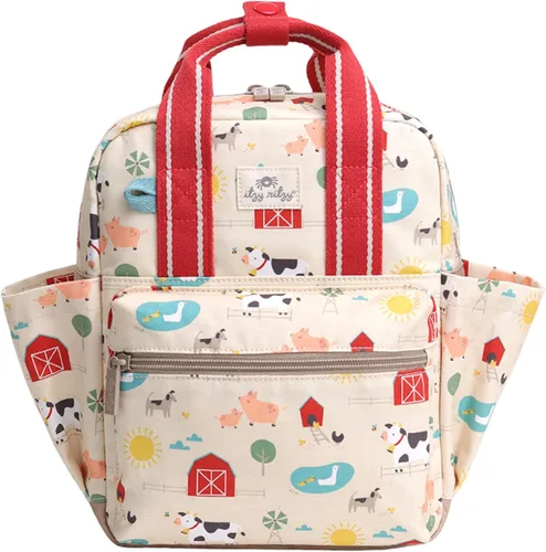 Miniatura 12 de Itzy Ritzy Mochila para niños pequeños – Bolsa de guardería – Cuenta con correas ajustables para el hombro, 2 bolsillos laterales e interior Pasta.