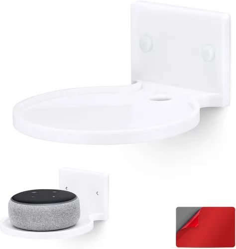 BRAINWAVZ Soporte flotante redondo de 5 pulgadas para cámaras de seguridad, monitores de bebé, altavoces, plantas, juguetes y más, soporte universal