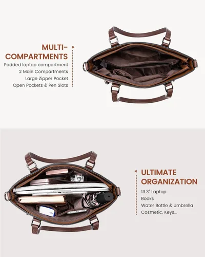 Miniatura 4 de LOVEVOOK Bolso de mano para mujer, bolso grande de hombro, bolsas de trabajo de cuero con múltiples bolsillos, bolso de diseño Hobo