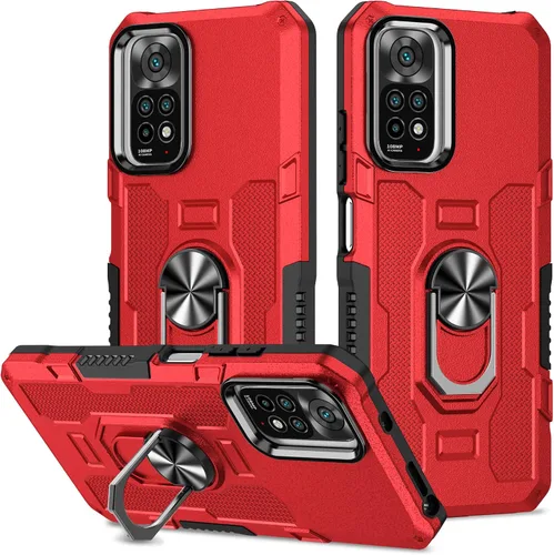 Miniatura 11 de Funda para Xiaomi Redmi Note 12 Pro 5G/Xiaomi Poco X5 Pro 5G Metal CD Patrón Anillo Titular Funda Teléfono Móvil Funda Protectora Anti-Caída Negro