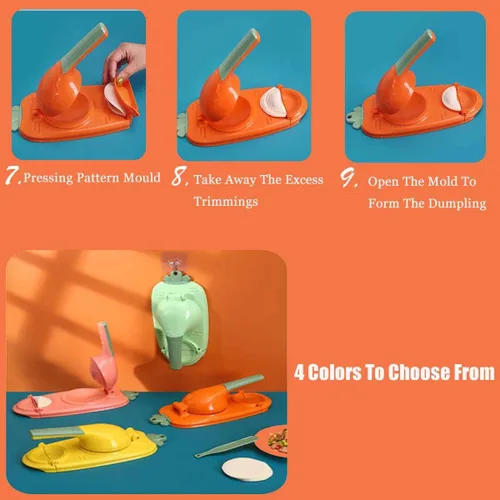 Miniatura 4 de MSYINGL Máquina manual de tortillas, tortillas de maíz de presión, panqueques de azúcar, albóndigas, masa de piel, prensatelas, envoltorio de Rosa