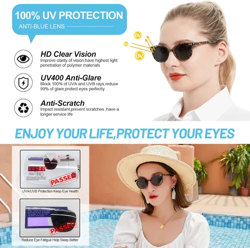 Miniatura 3 de OCCI CHIARI Gafas de Sol para Lectura de Mujer 2.0 Gafas de Lectura con Ampliación para Exteriores UV400(1.0 1.25 1.5 1.75 2.0 2.25 2.5 2.75 3.0 3.5)