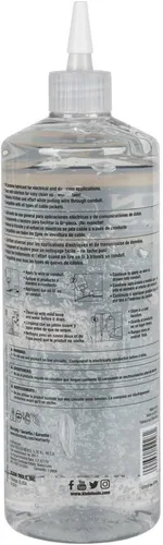Miniatura 2 de Klein Tools 51028 Lubricante transparente, fabricado en Estados Unidos, lubricante sintético transparente para cables eléctricos, botella exprimible