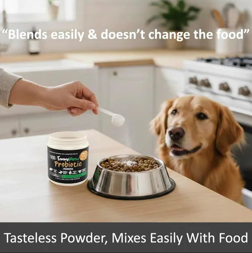 Miniatura 4 de Probióticos para perros y gatos TummyWorks El mejor polvo para aliviar diarrea, infecciones, prurito, comezón, alergías de piel y mal aliento.