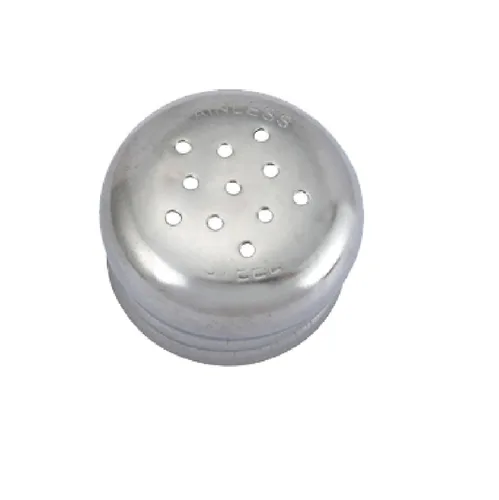 Miniatura 3 de Culinary Depot Salero y pimentero de cristal, juego de 2 tapas de acero inoxidable, 2 onzas