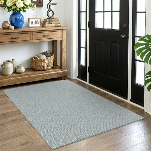 Miniatura 76 de EARTHALL Alfombra pequeña de 2 x 3 pies, lavable para entrada, antideslizante, trenzada, alfombra para puerta interior y exterior, alfombra tejida