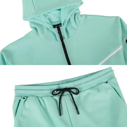 Miniatura 5 de Men's Tracksuits Sweatsuits For Men Hooded Tracksuit Sweatsuit Long Sleeve Full-Zip Jogging Sweatpants 2 Piece