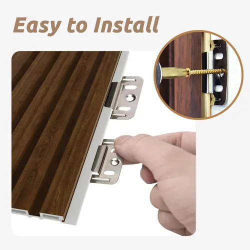 Miniatura 4 de Paneles de pared WPC, paquete de 16 paneles de pared 3D de 48 × 6 pulgadas para decoración de pared interior, paneles de pared de acento moderno
