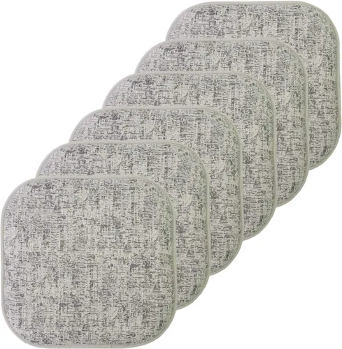Miniatura 113 de Sweet Home Collection Cojines de espuma viscoelástica para silla, antideslizantes, diseño de panal de abeja, 16 x 16 pulgadas, paquete de 2