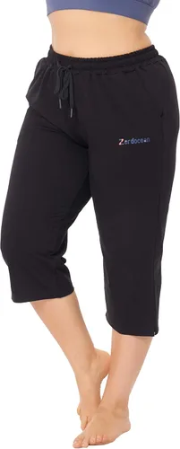 Miniatura 4 de ZERDOCEAN Pantalones cortos de yoga para mujer, talla grande, para interiores, con bolsillos y cordón