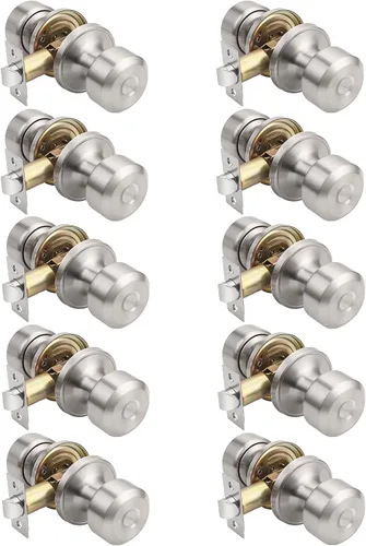 Miniatura 41 de KNOBWELL Paquete de 4 pomos de puerta cuadrados modernos para paso, pomos de puerta interiores, manija de puerta de pasillo y armario, color negro