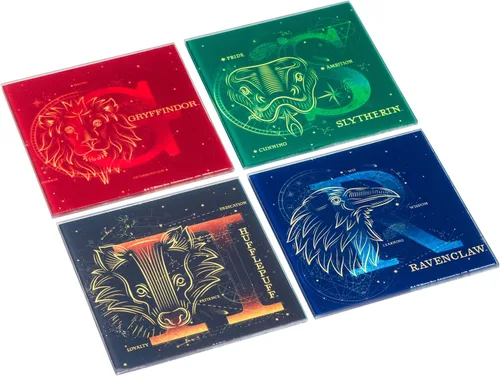 Miniatura 12 de Silver Buffalo Harry Potter Constellations - Juego de posavasos de cristal de 4 piezas, multicolor (HP26175A)