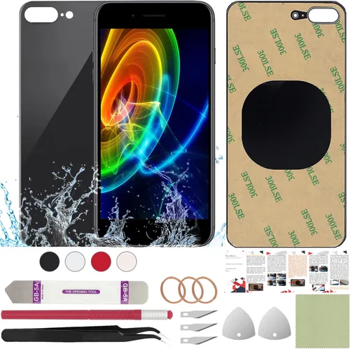 Miniatura 64 de Funda trasera de repuesto compatible con iPhone 8 de 4.7" + Herramientas profesionales (Gris espacial)