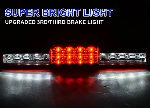 Miniatura 4 de PIT66 3ª luz de freno LED, compatible con Chevy Silverado 99-06/99-06 GMC Sierra 1500 2500HD 3500 luz de parada de montaje alto, tercera lámpara