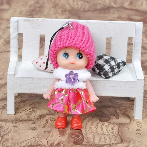 Miniatura 4 de 8 llaveros de muñecas pequeñas de silicona, mini muñeca de princesa de silicona para niñas, kit de casa de muñecas en miniatura, decoración