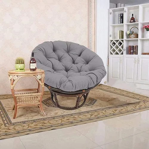 Miniatura 3 de Papasan - Cojines redondos para silla, cojines para asiento de nido de huevos, suave y grueso, impermeable, para muebles de interior y exterior