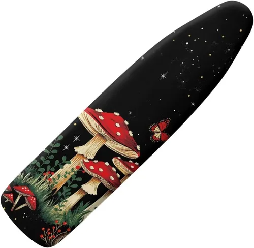 Miniatura 21 de Funda para tabla de planchar con estampado de rosas vintage con gancho y bucle, sujetadores ajustables, fundas protectoras para tabla de planchar