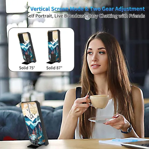 Miniatura 704 de Funda para Samsung Galaxy S22 Ultra 5G, Galaxy S22 Ultra con cubierta de cámara deslizante, funda resistente de doble capa con función atril Black
