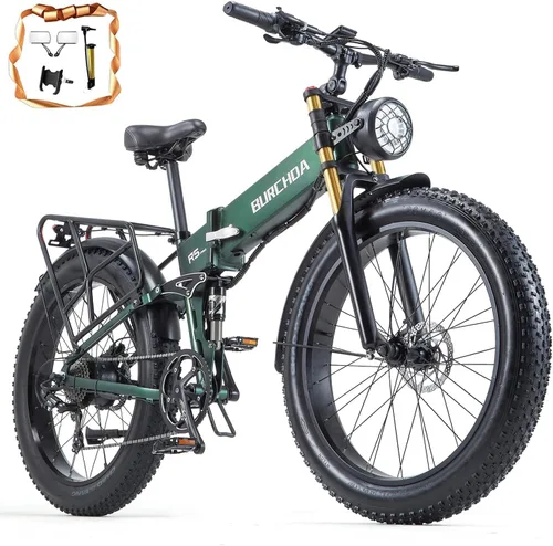 Miniatura 9 de 2026 AWD Electric Bike for Adults Dual Motor 5000W/3000W/1500W Peak 40MPH/30MPH Fast Ebike, Up to 65 /90 /160 Miles Long Range, 26" Full Suspension