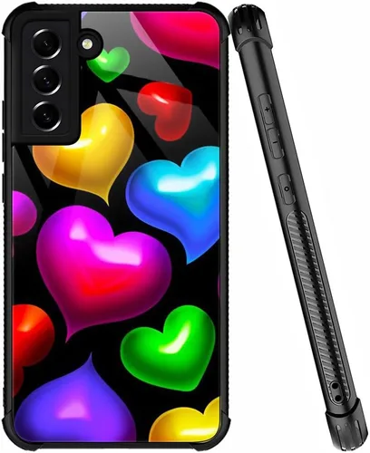 Miniatura 17 de ZHEGAILIAN Funda compatible con Samsung Galaxy S22 Ultra, funda de vidrio orgánico para niñas, mujeres y hombres, diseño de cuatro esquinas, Cabeza