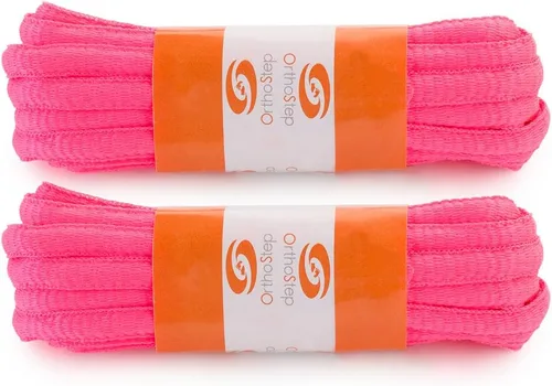 Miniatura 4 de agujetas planas para zapatos atléticos, paquete de 2 pares. Fabricado en USA
