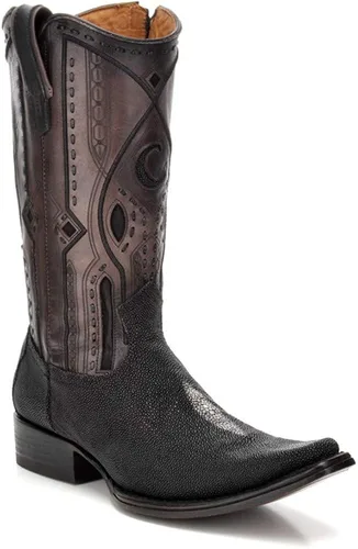 Miniatura 2 de Cuadra 1B1JMA Stingray Zipper Urban Western Botas (Negro)