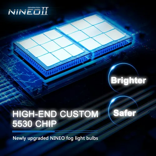 Miniatura 2 de NINEO Bombilla LED antiniebla H11 H16 H8, 300% más brillante, 5530 chips 6500K xenón blanco impermeable, paquete de 2