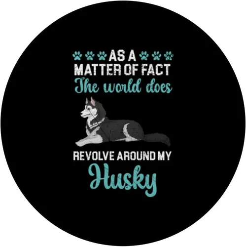 Miniatura 3 de Como hecho importante, el mundo gira alrededor de mi Husky PopSockets intercambiable PopGrip