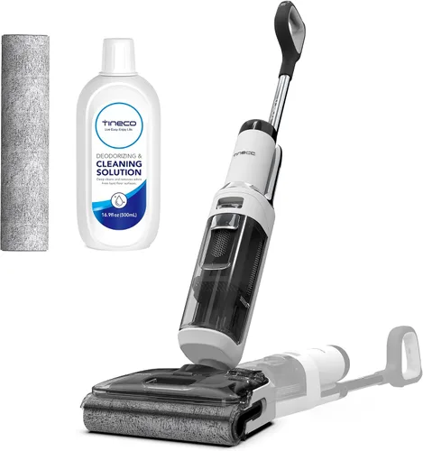 Tineco Floor ONE Stretch S6 - Aspiradora inalámbrica en seco y húmedo, trapeador inteligente de 180°, 40 minutos de larga duración de 158 ℉ Flashdry