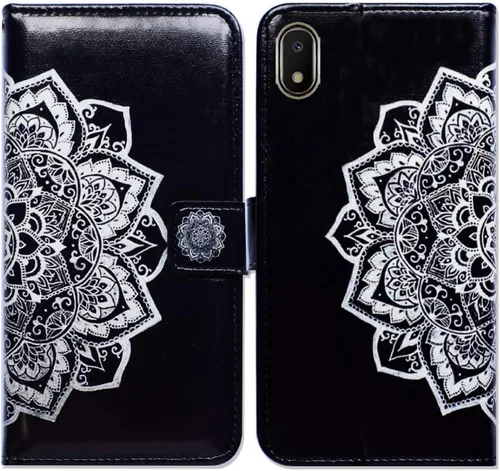 Miniatura 40 de Bcov Funda tipo cartera para Galaxy A10e, con diseño de bandera americana retro con tapa para Samsung Galaxy A10e Retro American Flag