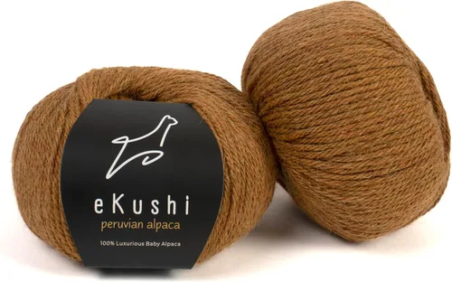 Miniatura 125 de 100% Hilo de Alpaca para Bebé para Tejer y Ganchillo - Juego de 3 Madejas de Hilo Premium DK - Ligero, Hipoalergénico y Térmico Hecho en Perú - N010