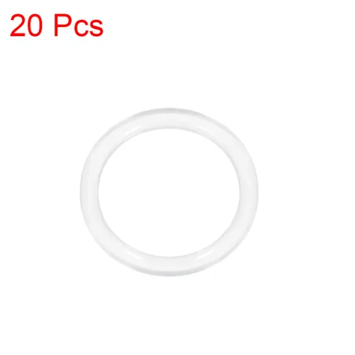 Miniatura 3 de Uxcell - Aros de silicona, 27 mm OD, 21 mm ID, 3 mm de ancho, juntas tóricas de sellado VMQ, color blanco, paquete de 20