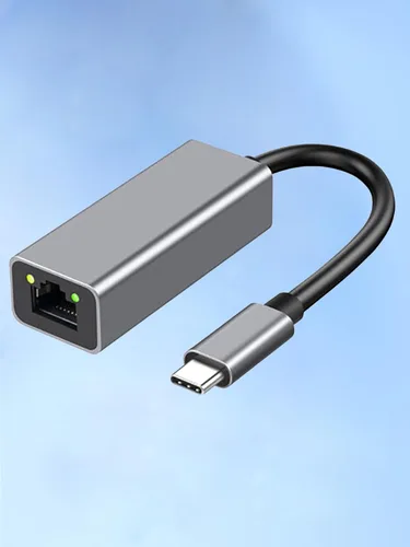 Adaptador USB C a Gigabit Ethernet, adaptador de red LAN RJ45 Plug and Play de 1 Gbps, carcasa de aluminio, compatible con Thunderbolt 3/4, para
