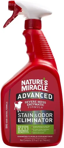 Miniatura 5 de Nature's Miracle Eliminador avanzado de manchas y olores para perros (128 onzas) y eliminador avanzado de manchas y olores para líos graves