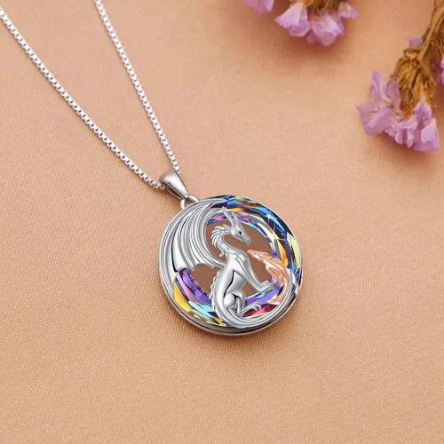 Miniatura 4 de MEIDERBO Regalos para el día de la madre, plata de ley 925, collares con colgante de animales para madre e hija, niño, mujeres, niñas, mamá