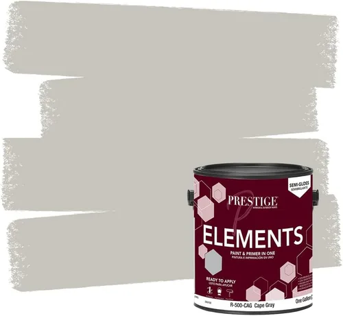 Miniatura 17 de PRESTIGE Paints Elements - Pintura interior e imprimación en uno, cáscara de huevo, 1 galón, gris cabo