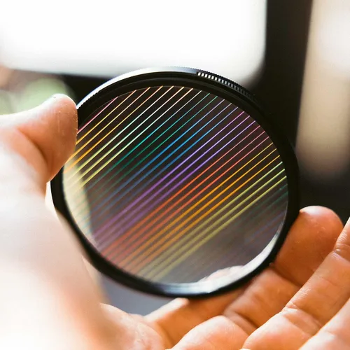 Miniatura 9 de Filtro de lente de prisma 77 mm Filtro de resplandor estelar Efecto de destello de lente anamórfica Filtro de accesorios de película (rayos arcoíris)