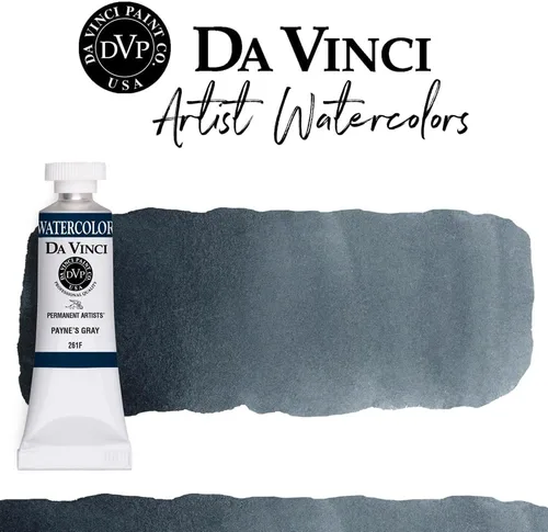Miniatura 53 de DA VINCI PAINTS Pintura Acuarela Profesional para Artistas, Alizarin Crimson (Quinacridone), 37ml Índigo