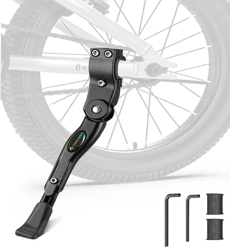 Miniatura 12 de TOPCABIN Soporte ajustable de aleación de aluminio para bicicleta, negro, para bicicletas de 24 a 28 pulgadas