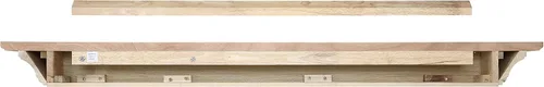 Miniatura 4 de Pearl Mantels ARYB72418 - Estantería de madera de buen gusto y simple, 72 pulgadas, sin terminar