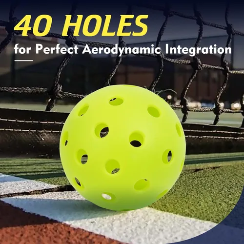 Miniatura 5 de Pickleball Balls 6 Pack 12 Pack- 40 Holes Outdoor Pickleball with Bag, Perfectly Balanced, High Bounce, Crack-Resistance，USAPA Standard - Multiple