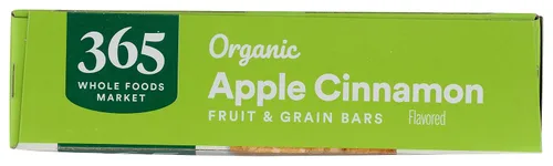 Miniatura 4 de 365 by Whole Foods Market, Barra orgánica de cereales de manzana 6 unidades, 7.8 onzas
