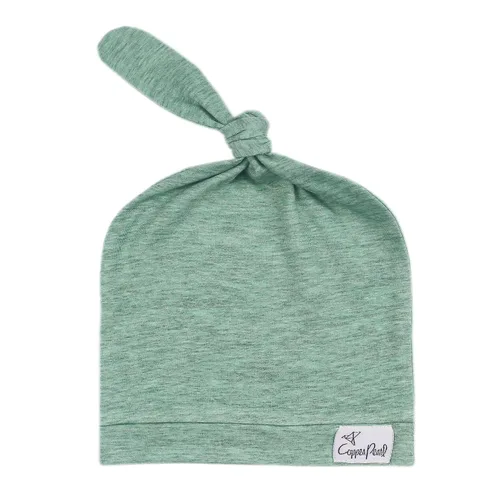 Miniatura 29 de Copper Pearl Gorro de bebé con nudo superior elástico suave Lennon
