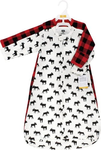 Miniatura 2 de Hudson Baby Saco de dormir unisex de algodón con manga larga para bebé, saco, manta Alce grande