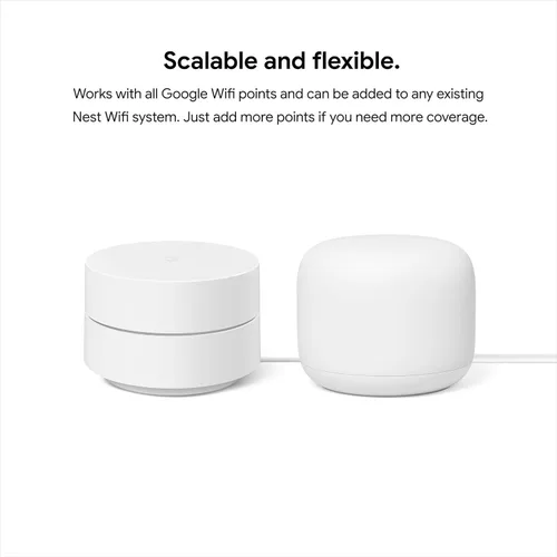 Miniatura 6 de Google WiFi AC1200 - Sistema WiFi de malla - Enrutador WiFi - Cobertura de 1500 pies cuadrados - Embalaje no minorista - Nieve