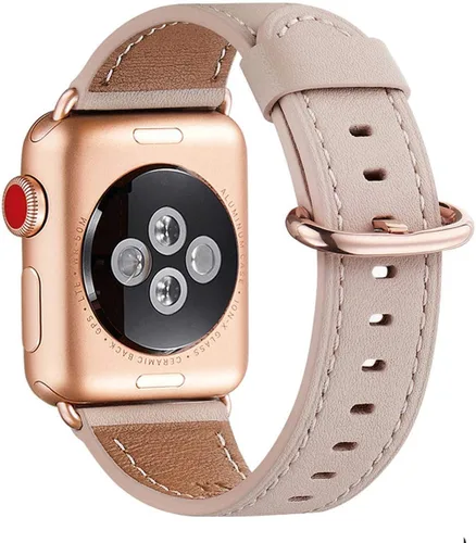 Miniatura 41 de WFEAGL Compatible con Apple Watch Banda 38mm 40mm 41mm para Mujeres, Correa de Cuero de Grano Superior para iWatch Ultra SE & Series 9 8 7 6 5 4 3