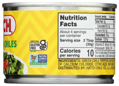 Miniatura 4 de Hatch Chiles verdes cortados en cubitos 4oz CALIENTE (CANTIDAD 3)